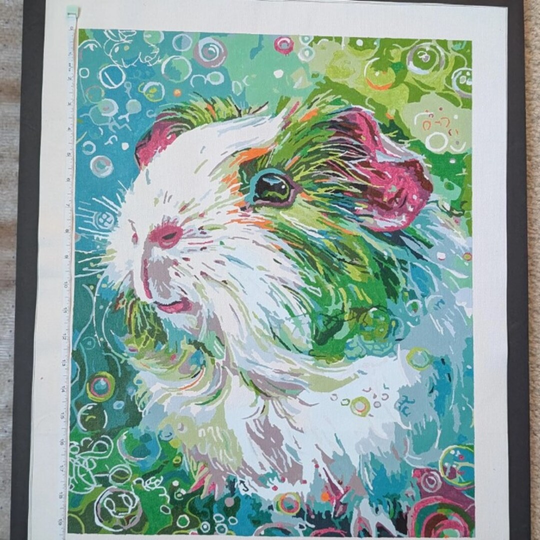 Guinea Pig Acrylic Painting, 16'x20